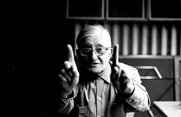 Black and White image of Josef Albers
