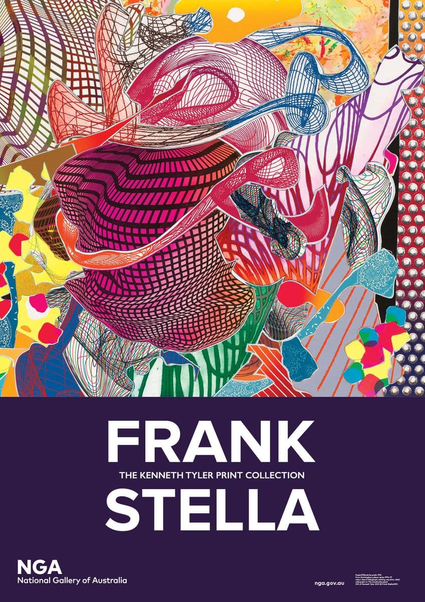 Exhibition poster for Frank Stella: The Kenneth Tyler Collection