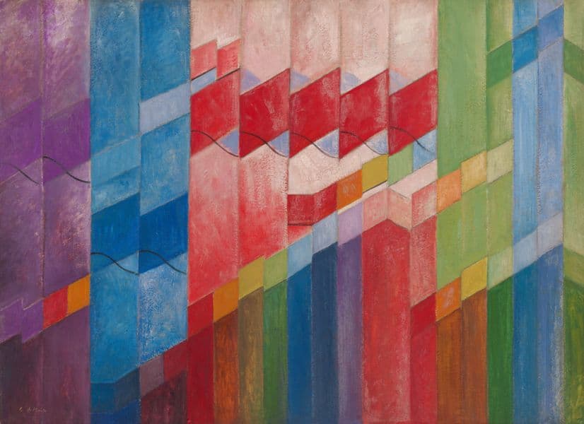 A sketch of colour blocked sections