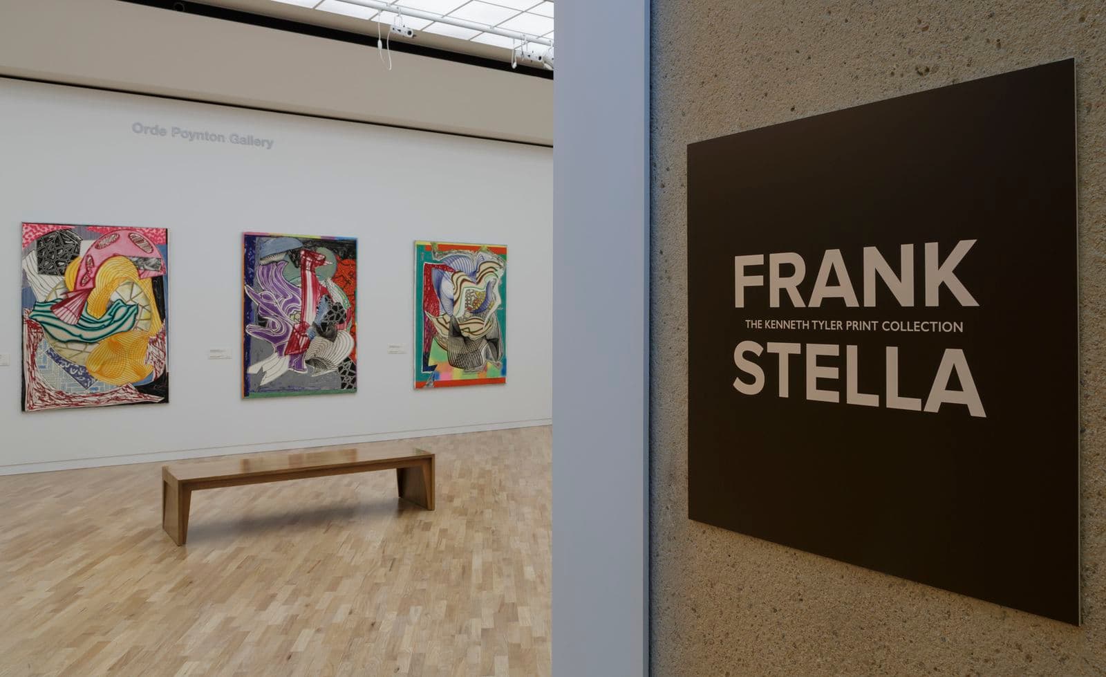 Photograph of Frank Stella: The Kenneth E. Tyler Print Collection at the Orde Poyton Gallery