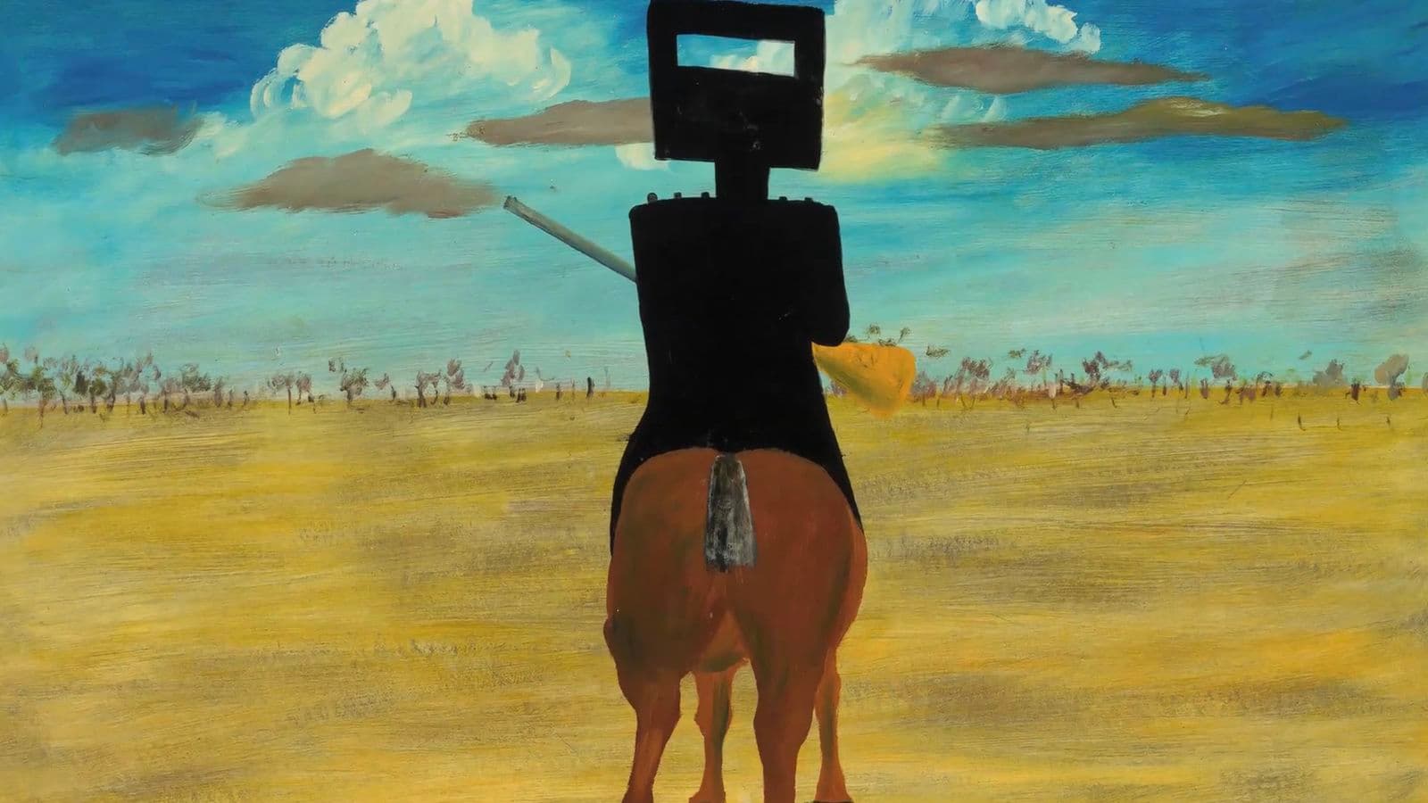 Video still showing painting close up
