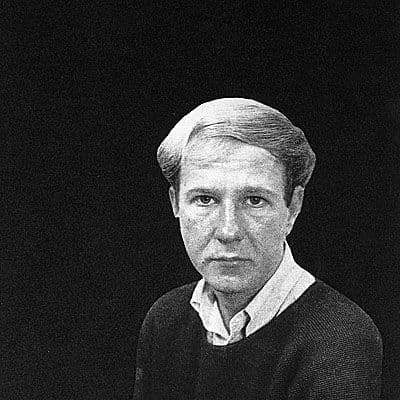 Black and white photograph of Joe Goode