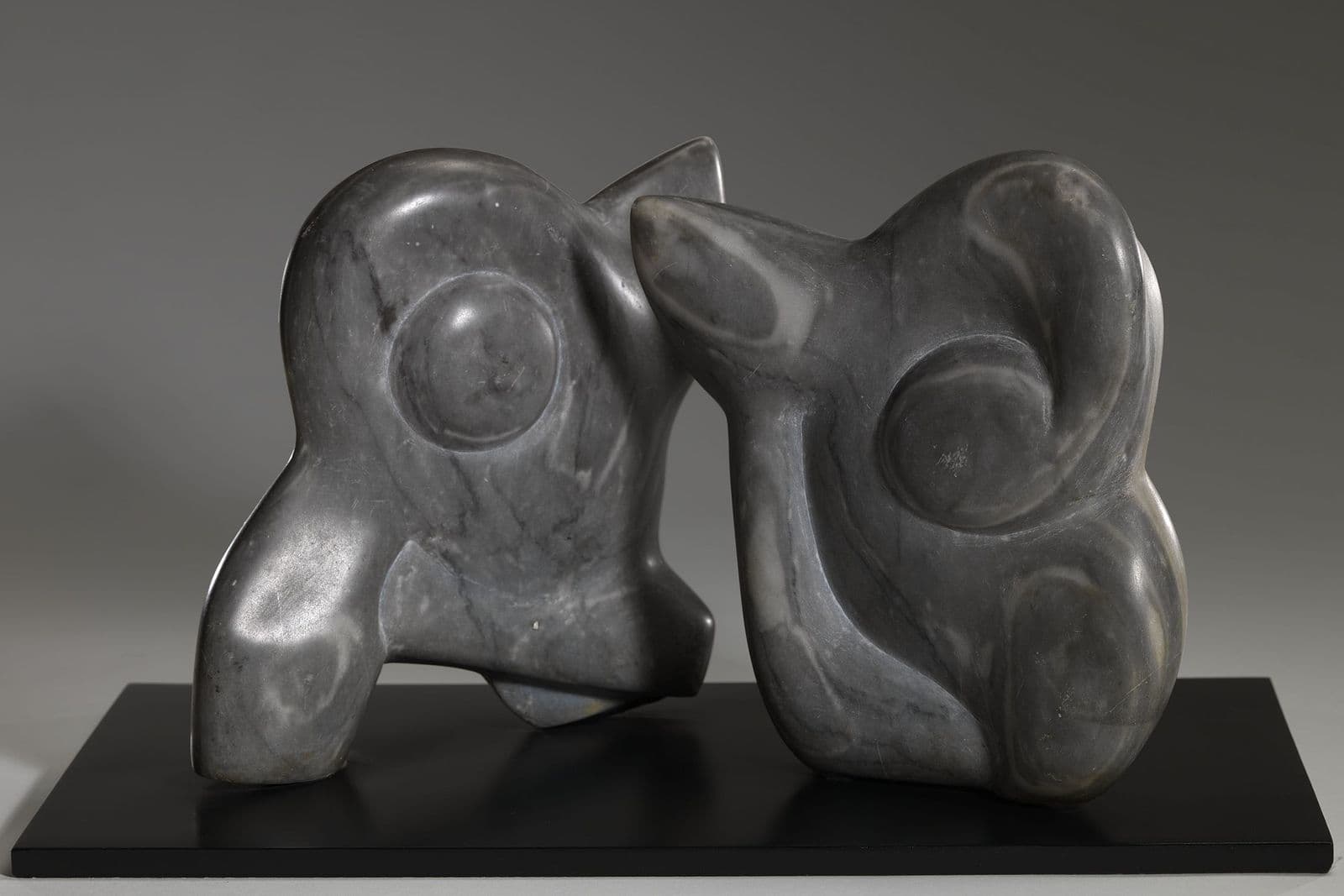 Grey abstract sculpture