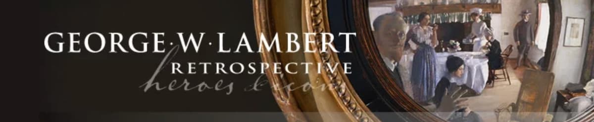 George Lambert exhibition logo