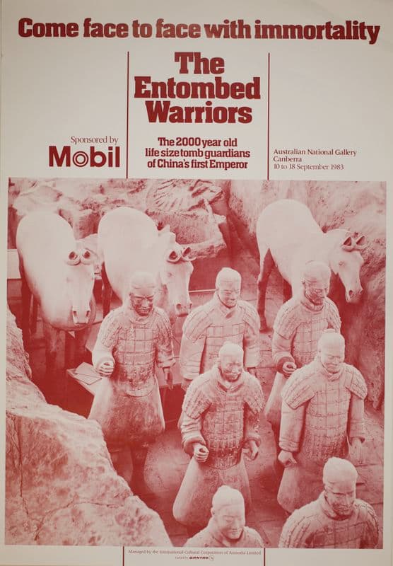 Photograph of poster on Terracotta warrior exhibition