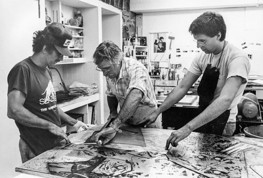 Ken Tyler working
