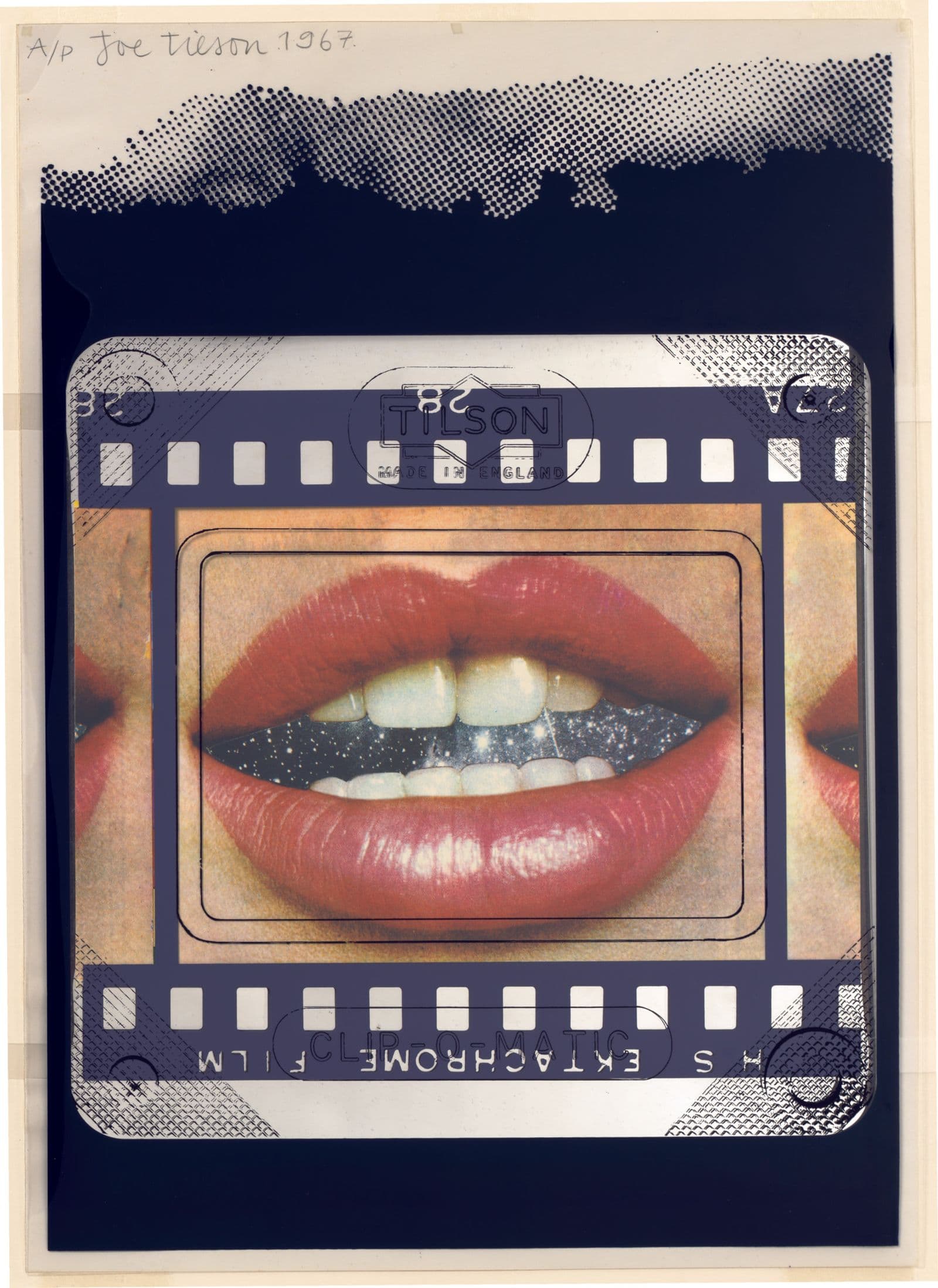 Poster of Film slide with an image of lips
