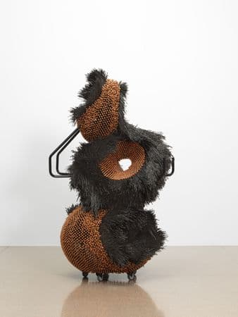 One component of the artist's work 'Sonic Intermediates' sitting stationary