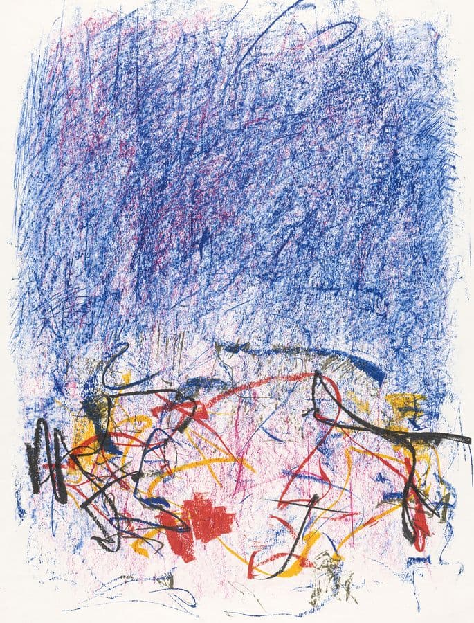Abstract colour lithograph