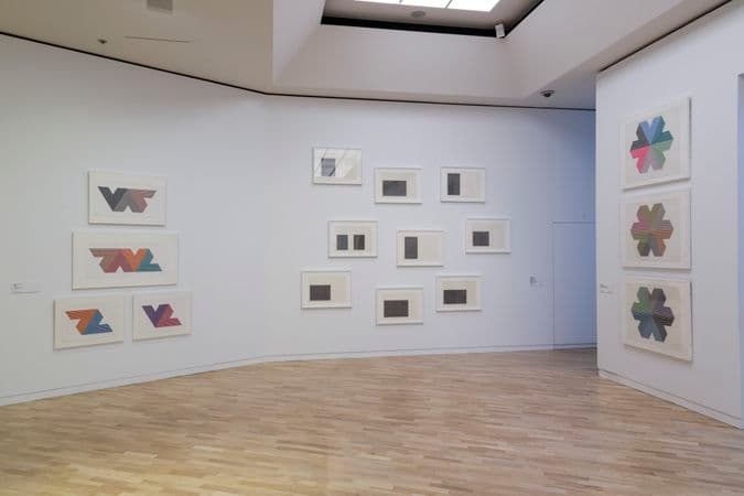 Photograph of Frank Stella: The Kenneth E. Tyler Print Collection at the Orde Poyton Gallery