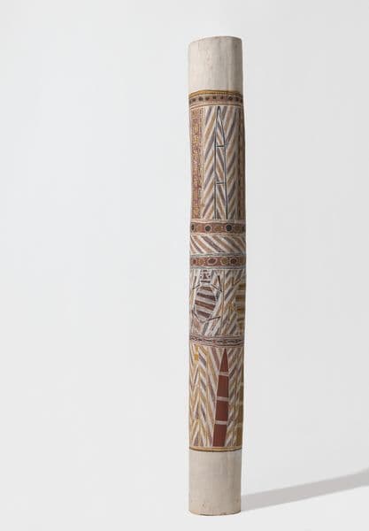 Traditional First Nations Burial pole with Frog and bamboo imagery