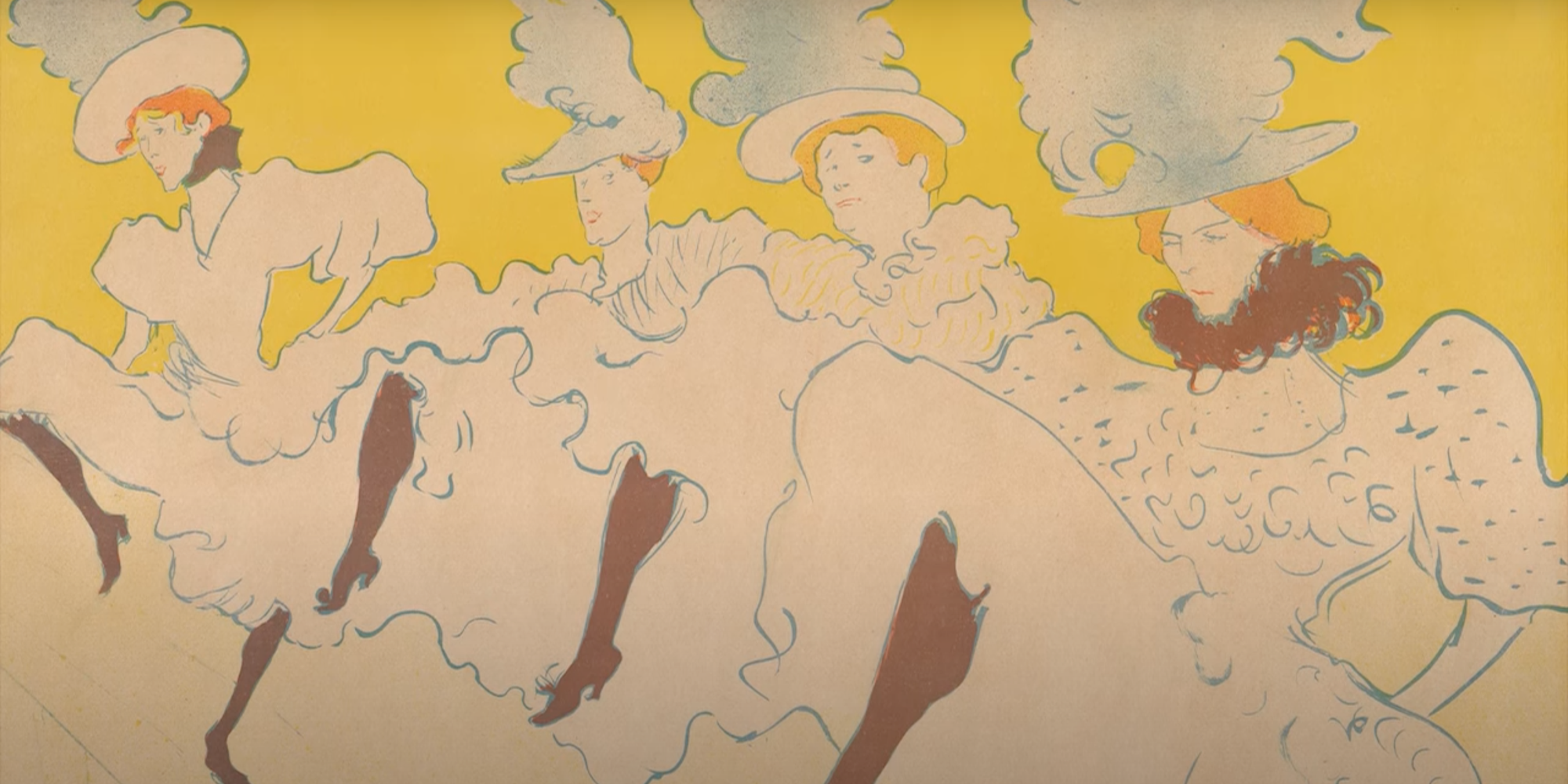古物1896年Troupe de Mlle Eglantine アートポスター La Troupe de
