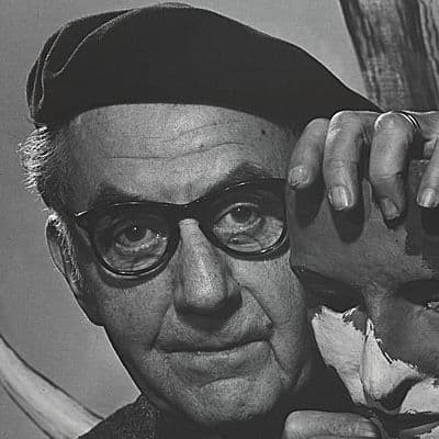 Black and white photograph of Man Ray