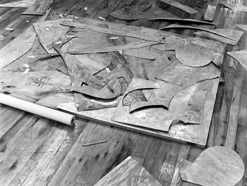 Photo of collaged magnesium plate
