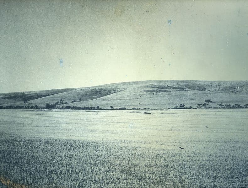 Daguerreotype photograph of landscape