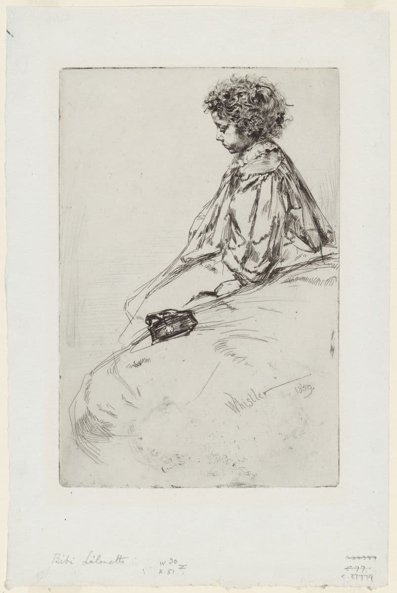 Print of a young girl
