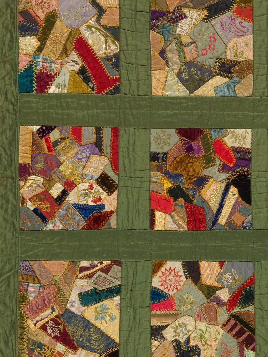 Conserving a crazy patchwork quilt - National Gallery of Australia