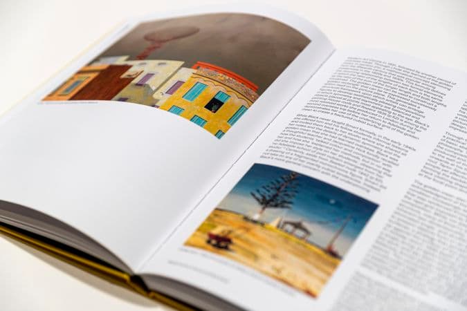 Close up colour picture of Jeffrey Smart catalogue