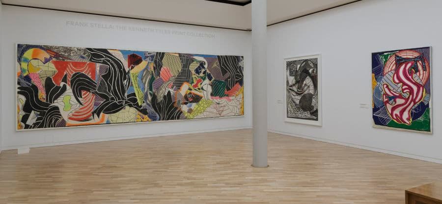 Photograph of Frank Stella: The Kenneth E. Tyler Print Collection at the Orde Poyton Gallery