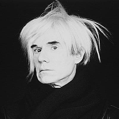 Black and White image of Andy Warhol