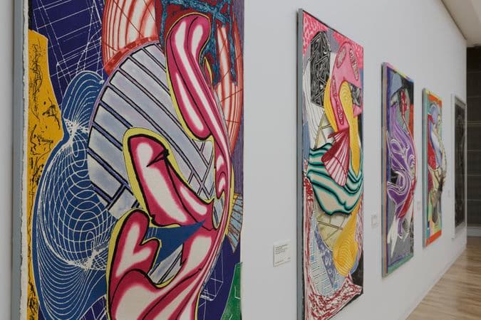Photograph of Frank Stella: The Kenneth E. Tyler Print Collection at the Orde Poyton Gallery