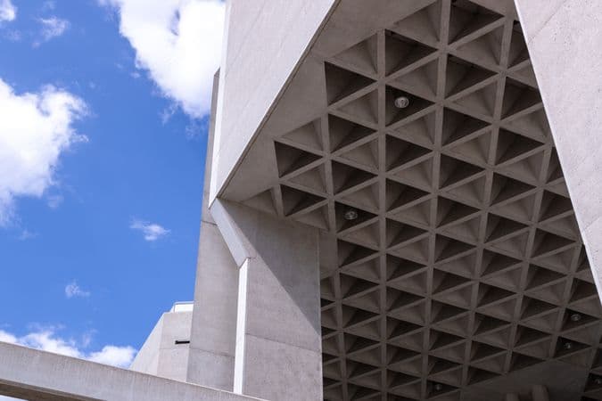photograph of exterior detail of the National Gallery building
