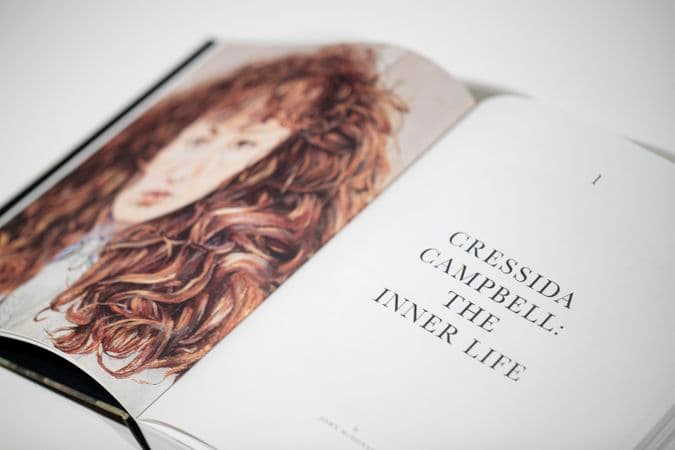 Close up colour photo of Cressida Campbell catalogue content