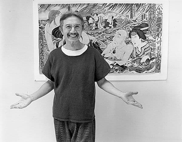 Black and white photo of Masami Teraoka