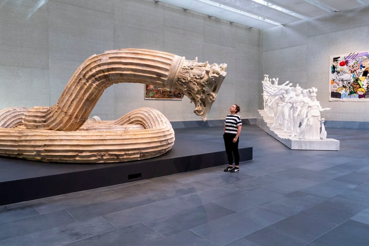 Installation view of Xu Zhen Hello