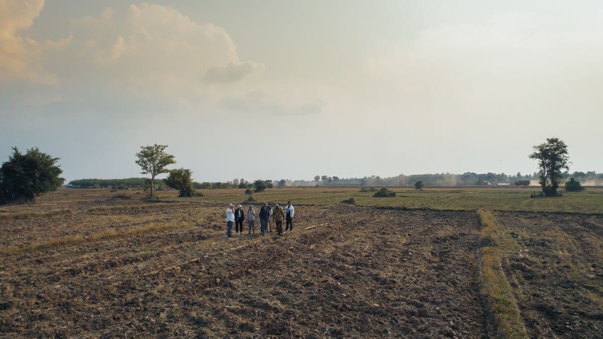 A group of people in a field