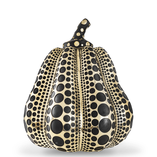 A spotted pumpkin.