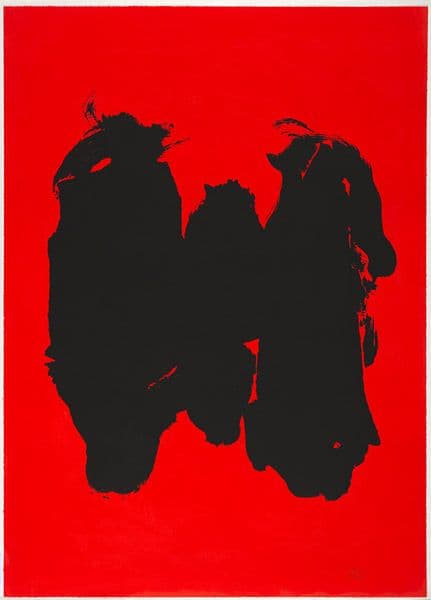 Red and black Robert Motherwell print