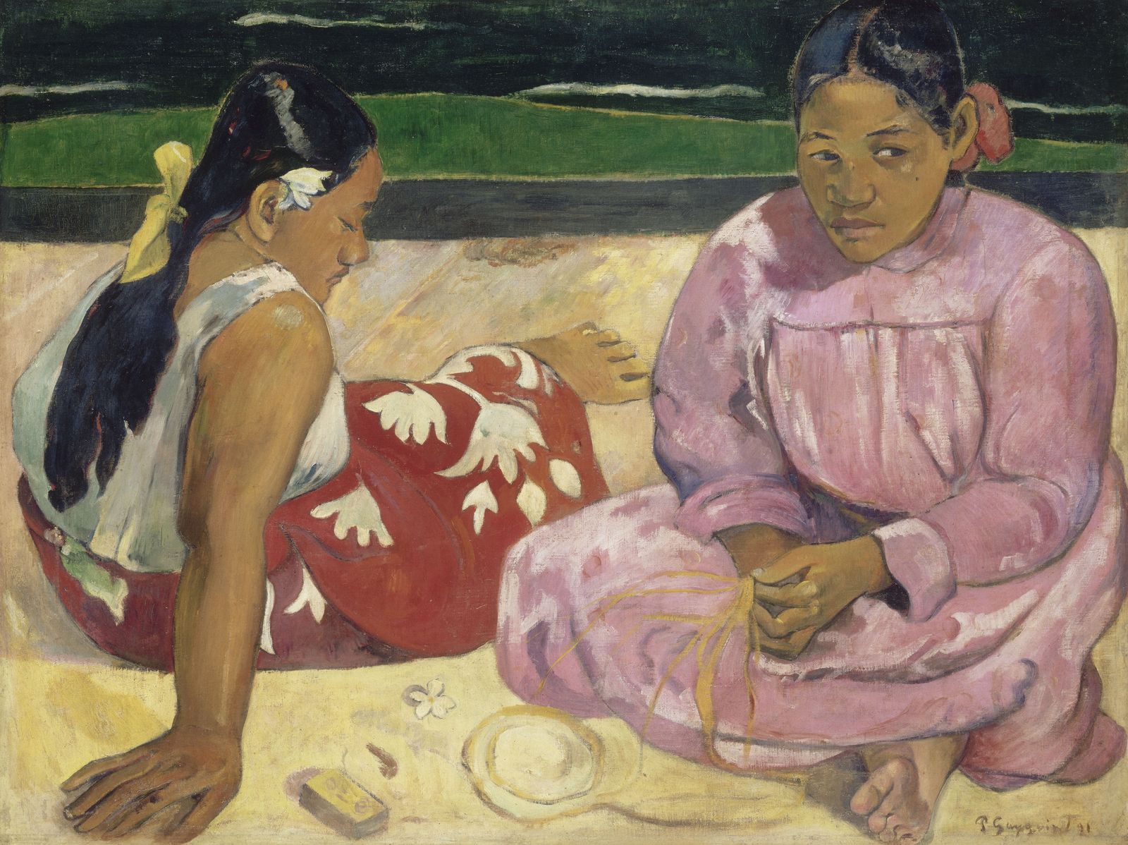 Paul Gauguin painting of women of Tahiti