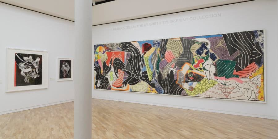 Photograph of Frank Stella: The Kenneth E. Tyler Print Collection at the Orde Poyton Gallery