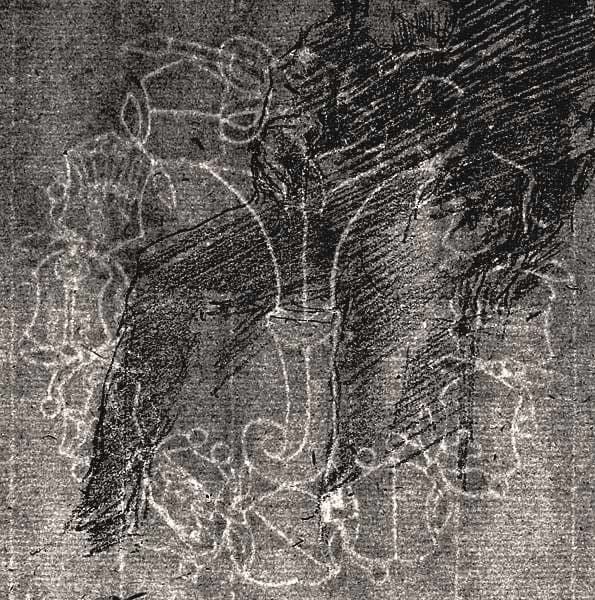Circular, decorative watermark