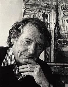 Black and white photograph of Wayne Thiebaud