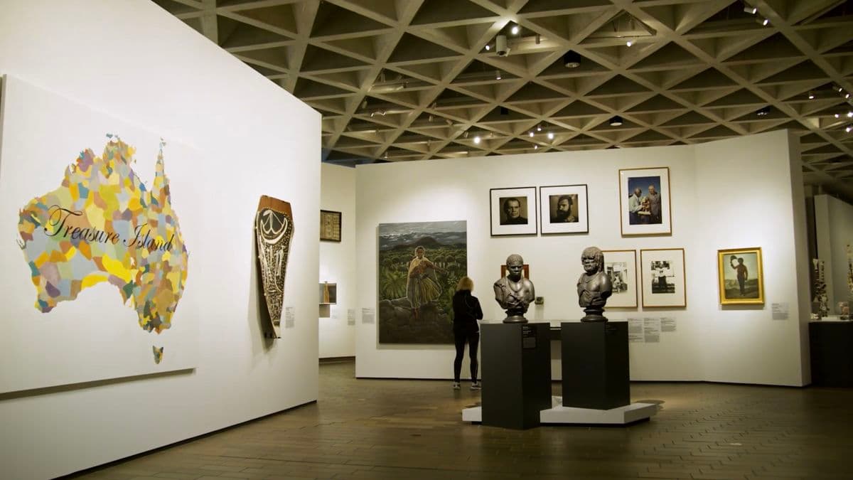 Video still of exhibition