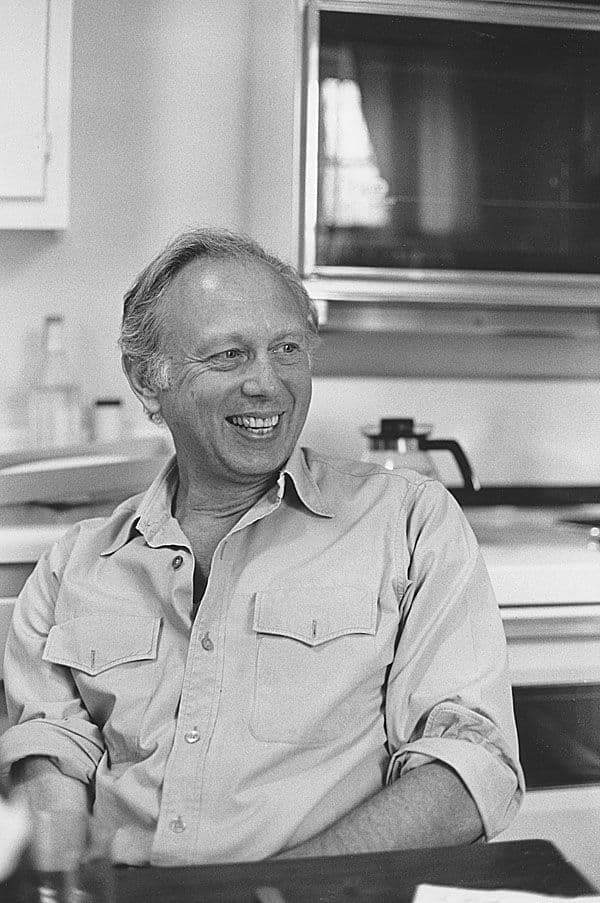 Black and white photograph of Ellsworth Kelly