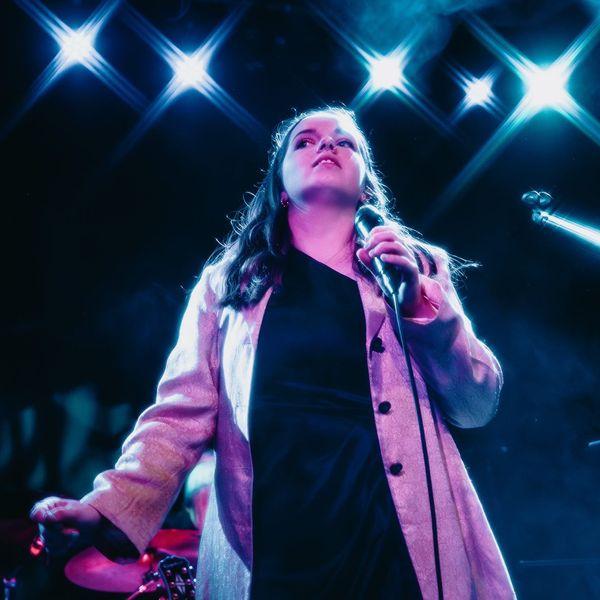 Portrait of poet from low angle