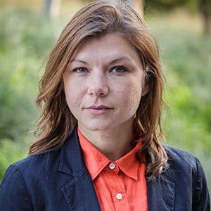 Portrait headshot of a female