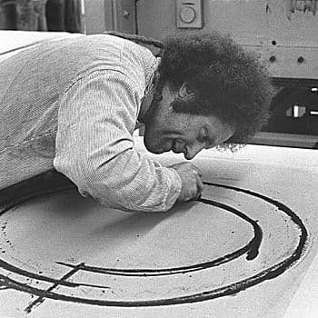 Black and white photograph of Richard Serra
