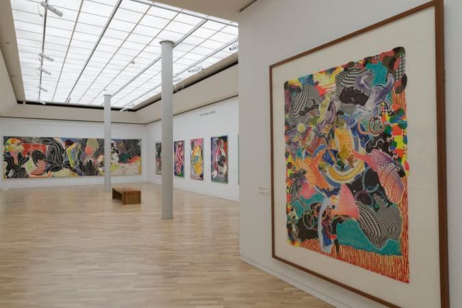 Photograph of Frank Stella: The Kenneth E. Tyler Print Collection at the Orde Poyton Gallery