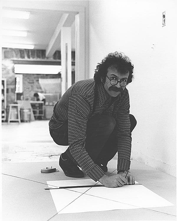 Black and white photograph of Ronald Davis